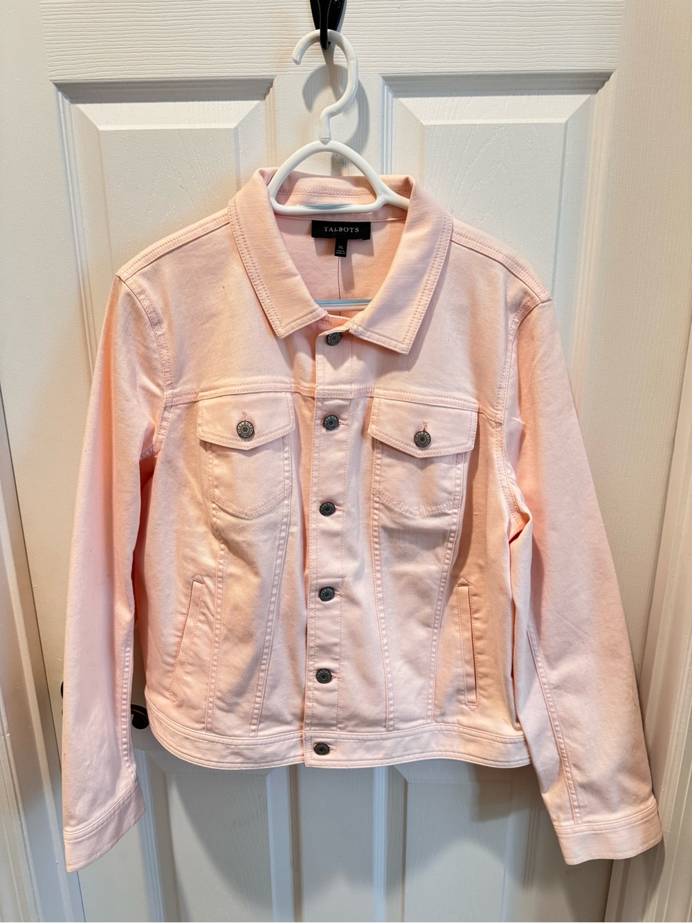 Talbots Light Pink Denim Jean Jacket